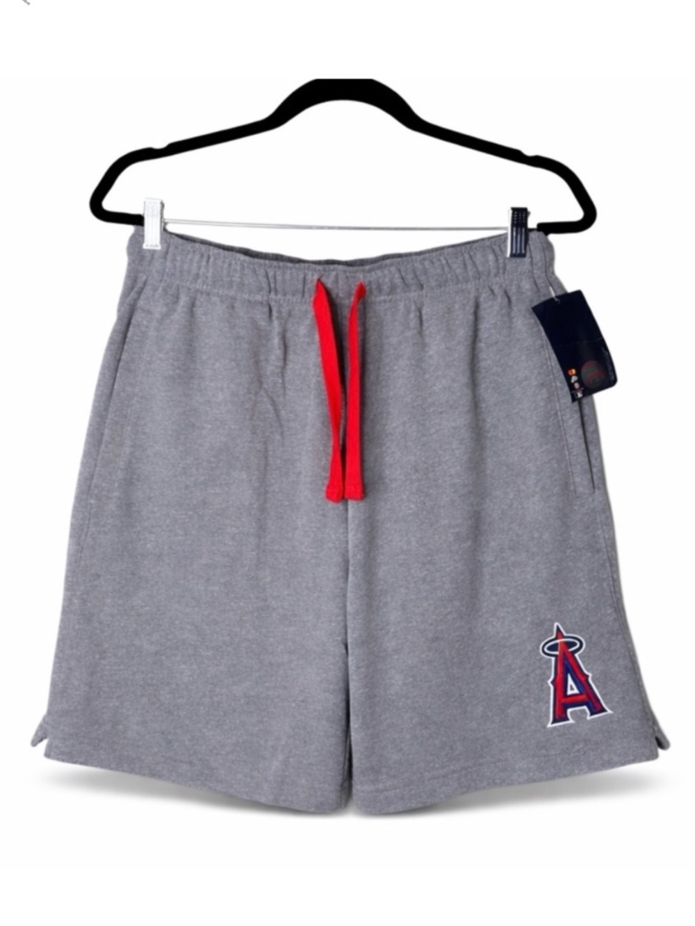 Men's Official Licensed MLB Anaheim Angels Gray Iconic Logo Shorts Medium - Picture 7 of 8